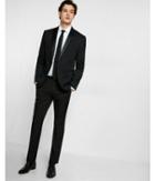 Express Mens Slim Photographer Black Cotton Sateen Tuxedo Jacket