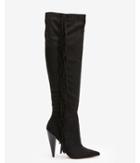 Express Womens Fringe Knee High Boots