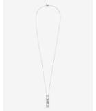 Express Womens Geo Pave Pendant Necklace