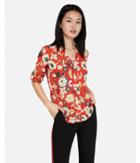 Express Womens Floral Print Chelsea Popover