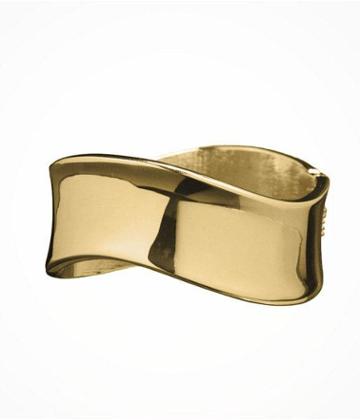 Express Womens Wave Cuff Bracelet Gold