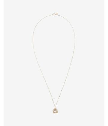 Express Womens Pearl Pyramid Pendant Necklace