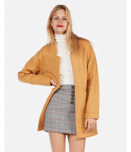 Express Womens Oversized Tailored Knit Blazer