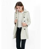 Express Womens Classic Trench Coat With Trapunto