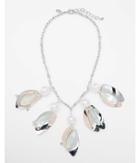 Express Womens Pearl Cluster Statement Necklace
