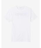 Express Mens White Express Stacked Graphic Tee