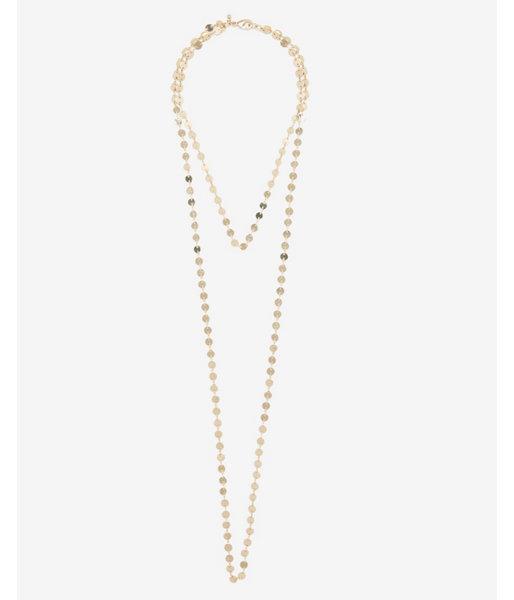 Express Womens Dotted Disc Hi-lo Necklace