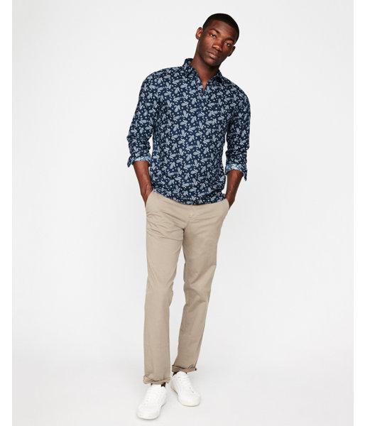 Express Mens Slim Paisley Popover