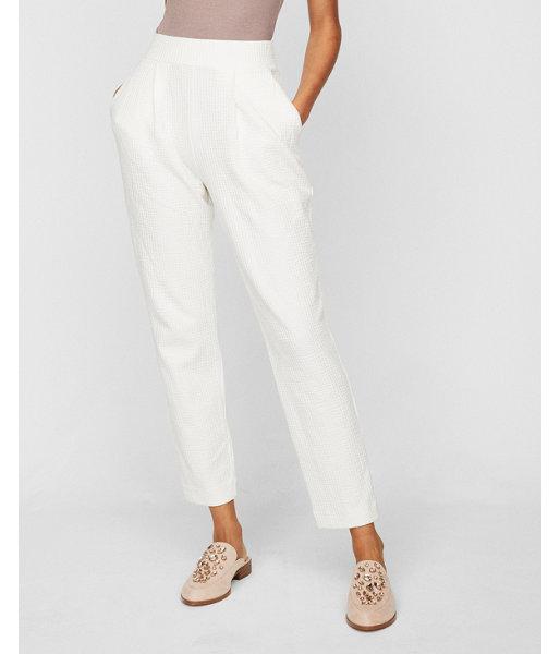 Express Womens Mid Rise Pleated Pull-on Ankle Pant