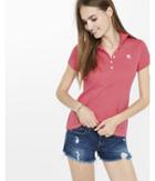 Express Womens Small Lion Pique Polo