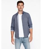 Express Mens Classic Soft Wash Checkered Button-down