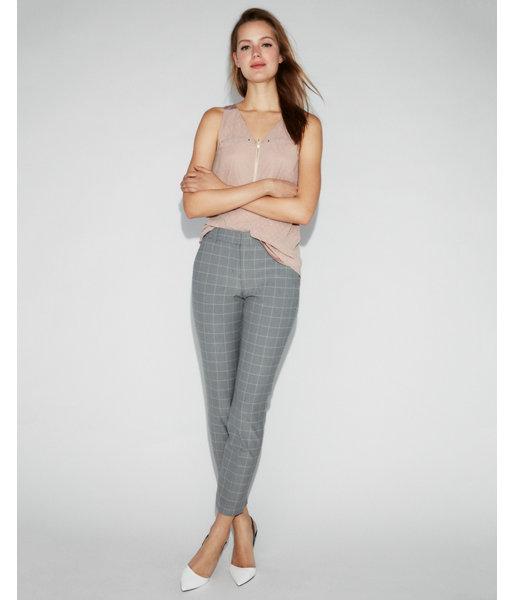 Express Womens Textured Dot Zip Front Tank
