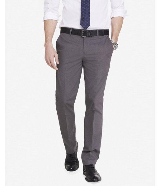 Express Mens Slim Heathered Cotton Dress Pants