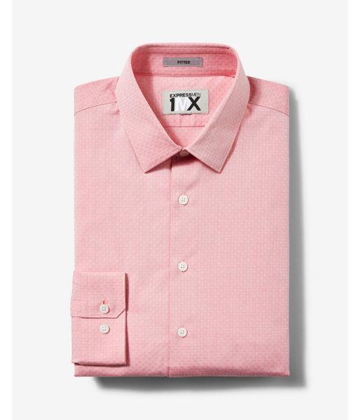 Express Fitted Easy Care Dobby Dress