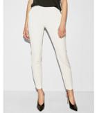 Express Womens Mid Rise White Pinstripe Columnist Ankle Pant