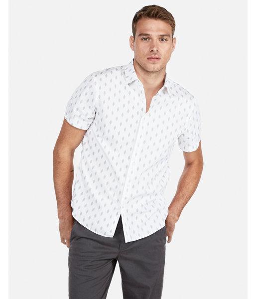 Express Mens Classic Diamond Print Short