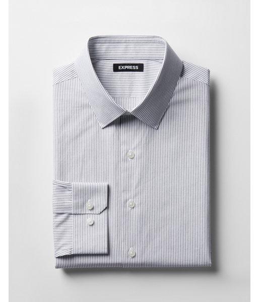 Express Mens Slim Fit Striped Cotton Dress