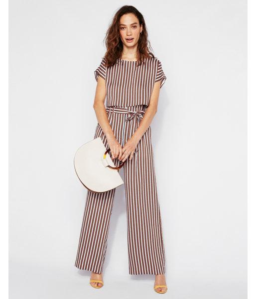 Express Womens Striped Cropped Dolman Tee