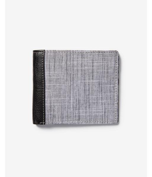 Express Mens Heathered Woven Leather Bifold Wallet