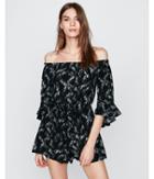 Express Womens Petite Off The Shoulder Bell