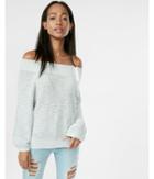 Express Womens Off The Shoulder Lace-up Bucket
