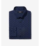 Express Mens Slim Diamond Performance Button-down Dress