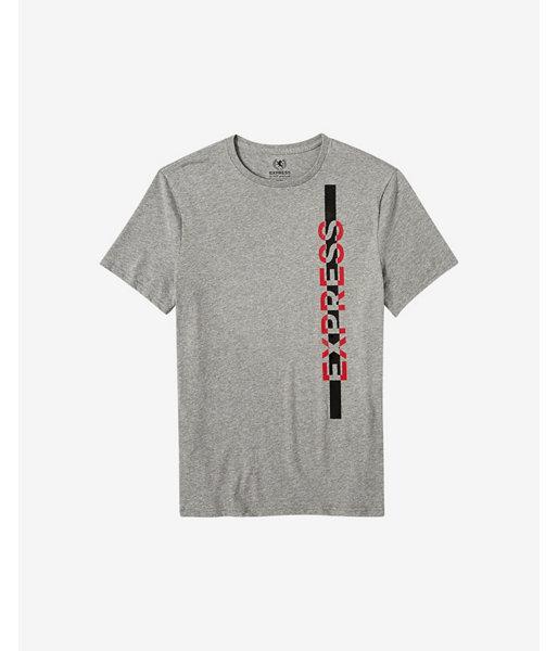 Express Mens Gray Express Strike Graphic T-shirt