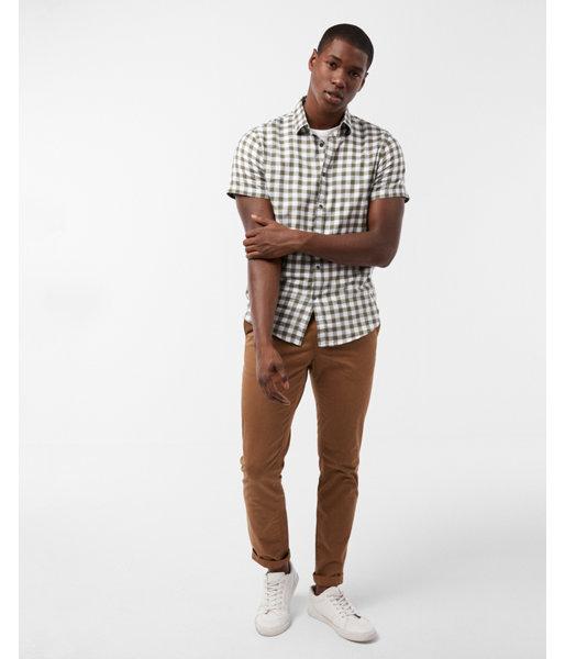 Express Mens Checkered Short