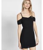Express Womens Cold Shoulder Fit And Flare Dress