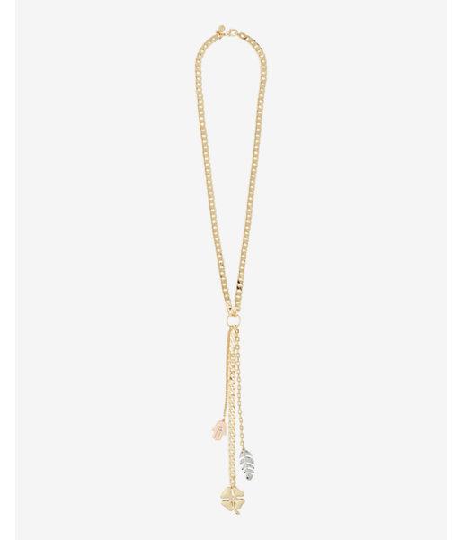 Express Womens Multi-charm Pendant Necklace