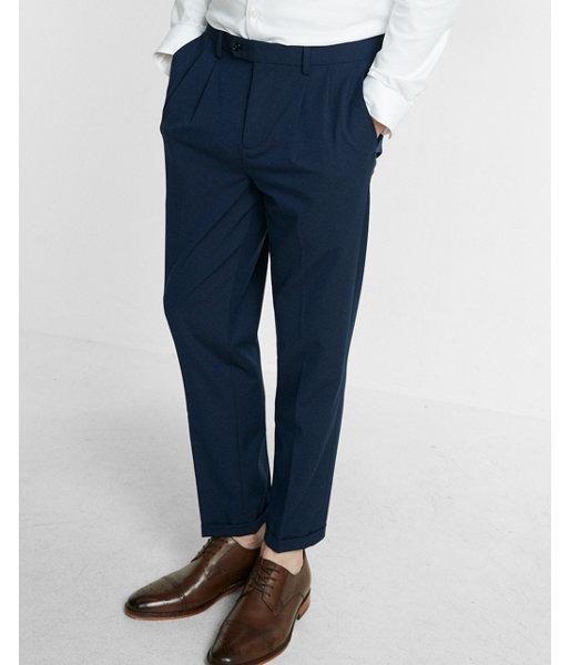 Express Skinny Innovator Pleated Dress Pant