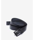 Express Mens Reversible Cut-out Black Plaque Belt