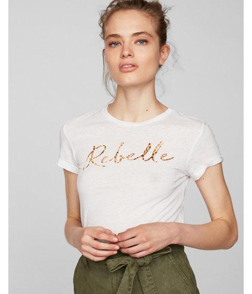 Express Womens Rebelle Easy Graphic Tee
