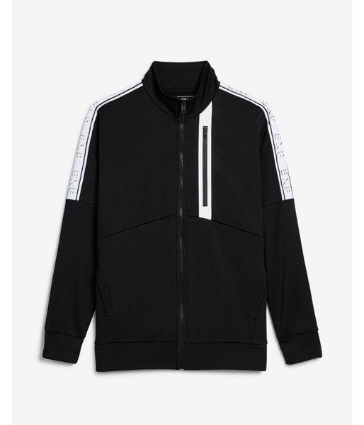 Express Mens Exp Color Block Fleece Zip Front Jacket