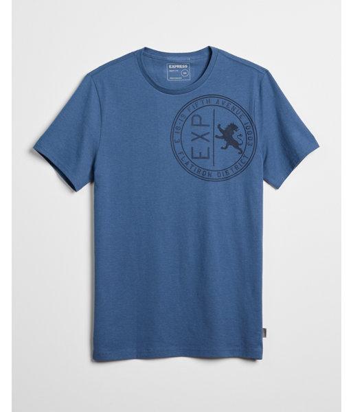 Express Mens Logo Seal Graphic Tee
