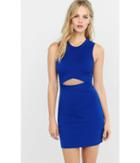 Express Women's Dresses Blue Front Cut-out Mini