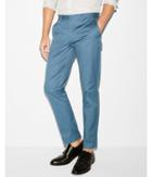 Express Mens Slim Blue Stretch Cotton Dress Pant