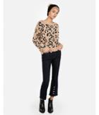 Express Womens Petite Leopard Pullover