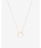 Express Womens Fine Crescent Necklace