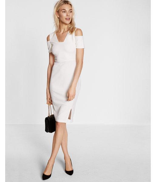 Express Womens Cut-out Shoulder V Neck