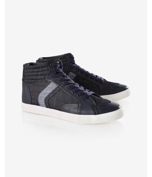 Express Mens Denim High Top