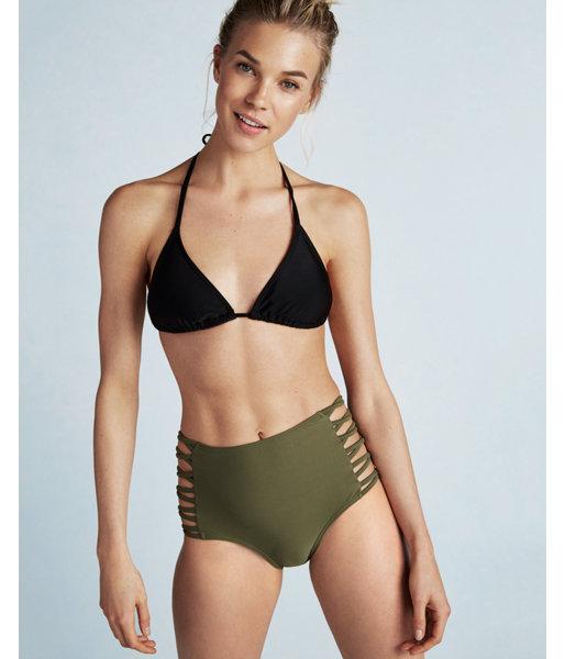 Express Womens High Waisted Strappy Bikini