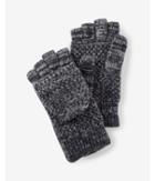 Express Mens Marled Wool Blend Flip Top Gloves