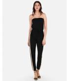 Express Womens Strapless Sporty Striped Jumpsuit