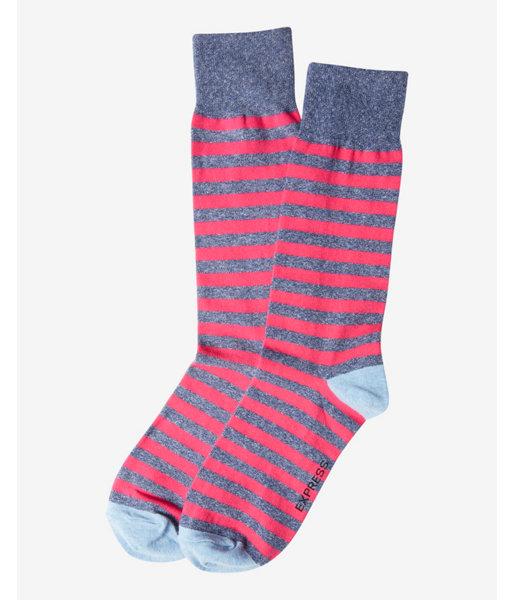 Express Mens Solid Heel Stripe Dress