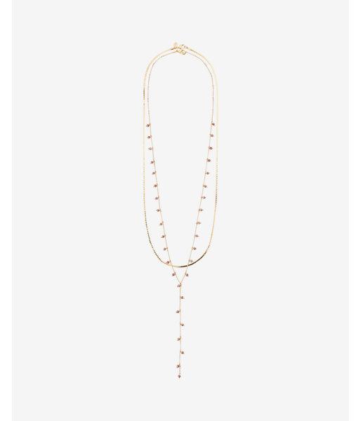 Express Set Of Two Faceted Drop Necklaces