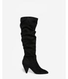 Express Womens Slouch Heeled Booties
