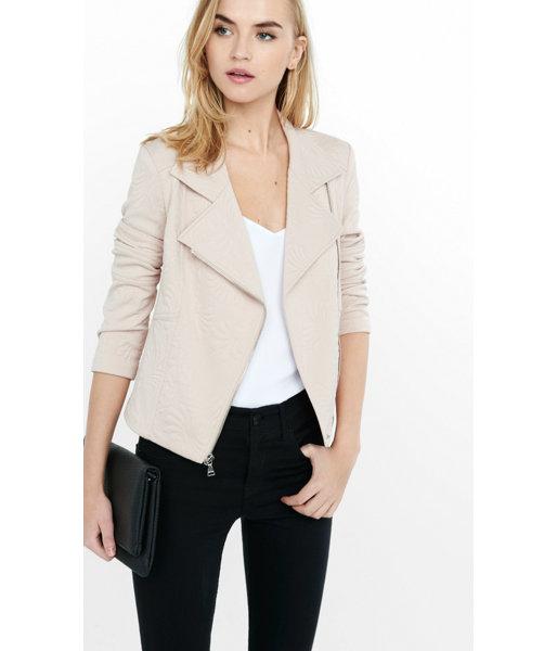 Express Women's Outerwear Light Mink Textured Knit