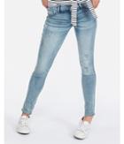 Express Womens Low Rise Extreme Stretch Ripped Jean
