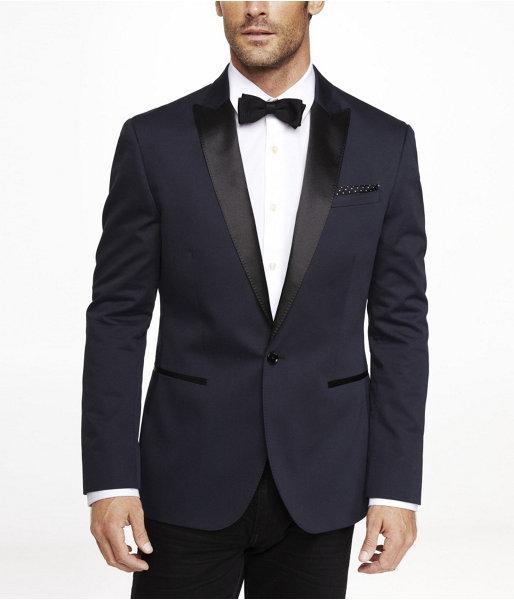 Mens Navy Tuxedo Blazer Blue 38s